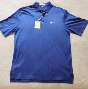 Fairway & Greene Blue Short Sleeve Polo Golf Shirt Sz L